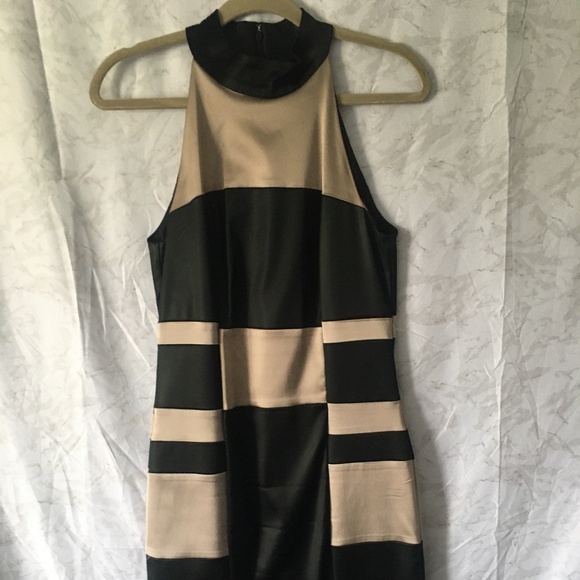 Gold and black mini dress - Picture 1 of 2